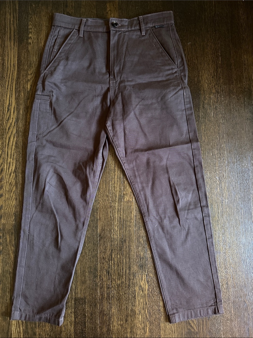 G-Star Boyfriend Tappered Chino Womens Dark Brown Utility Chinos Waist size 28”